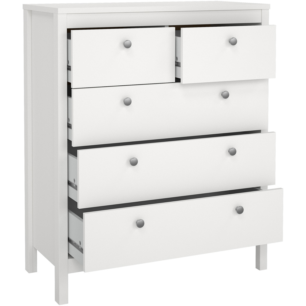 Florence Madrid White 3 Piece Bedroom Furniture Set Image 4