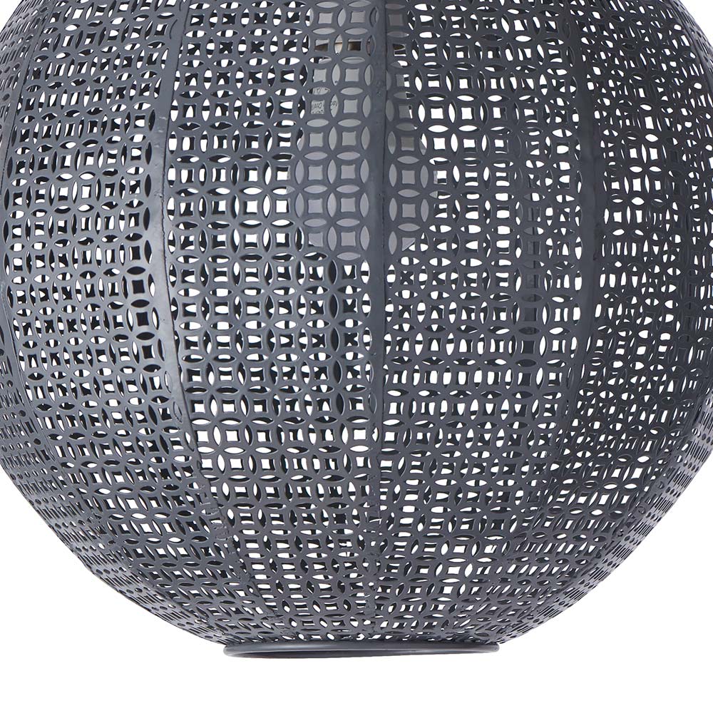 Wilko Grey Cadiz Ball Shade 28cm Image 5