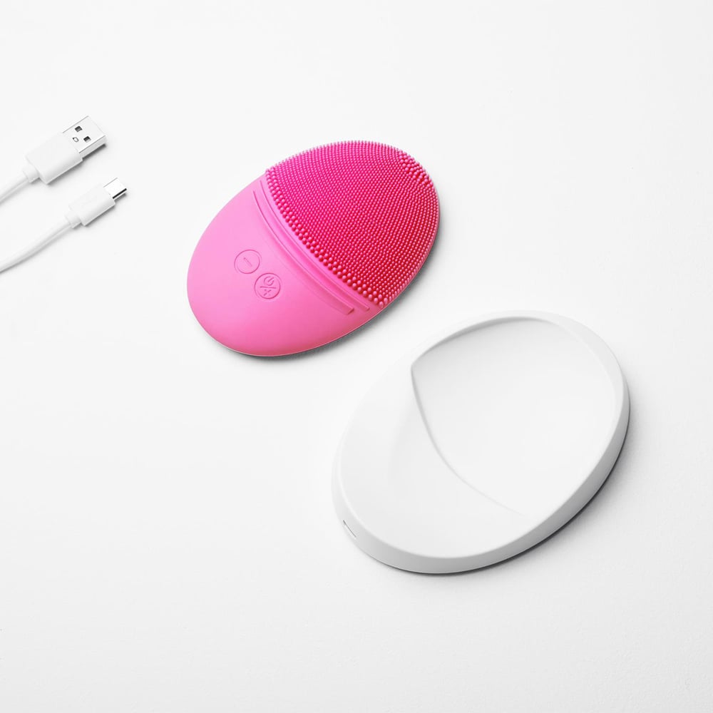 Envie Compact Pink Portable and Waterproof Facial Exfoliator Image 4