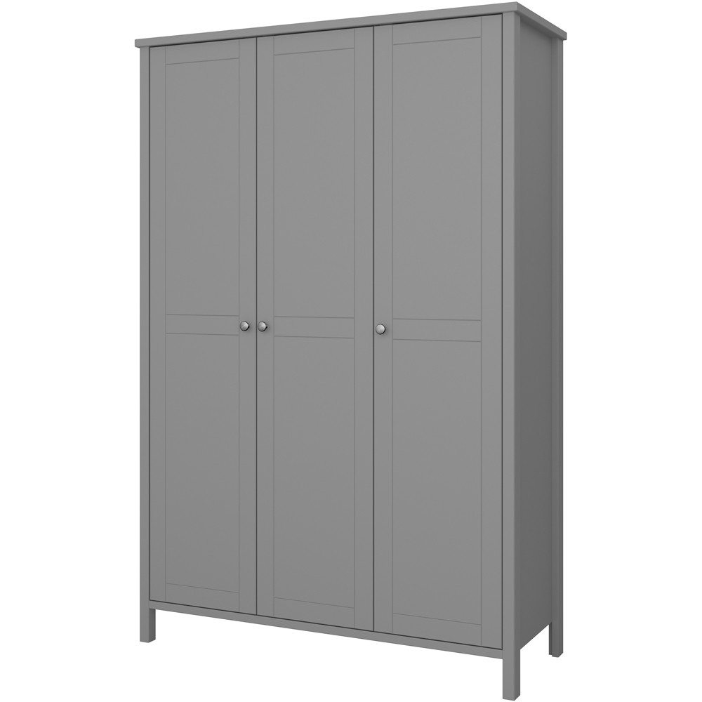 Florence Tromso 3 Door Grey Wardrobe Image 4
