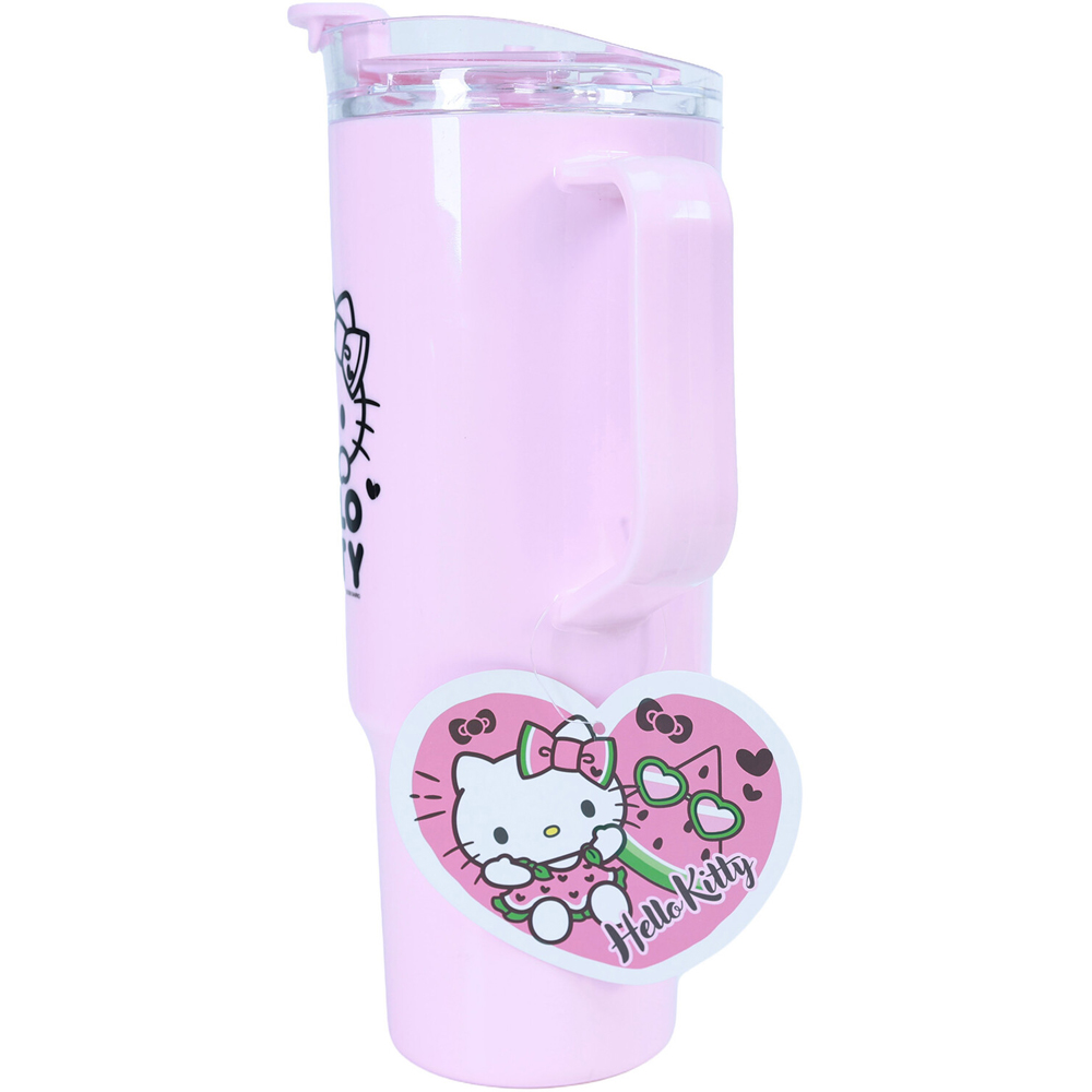 Hello Kitty Tumbler with Straw and Handle Pink Image 5