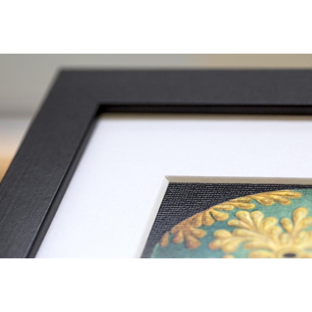 Wee Blue Coo Black and White Rose Petal Flower Photo Framed Wall Art Print 30 x 41cm Image 3