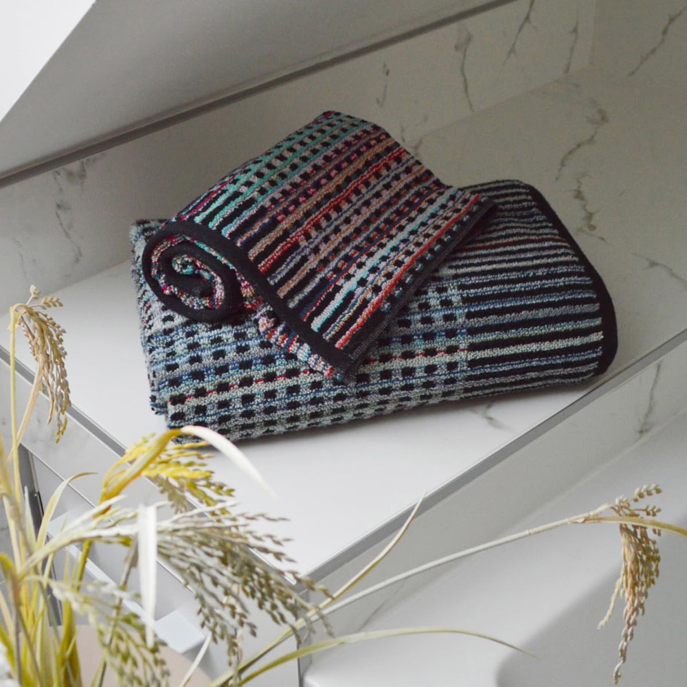 Allure Bath Fashions Carnival Multicoloured Recycled Cotton Hand Towel 2 Pack Image 2