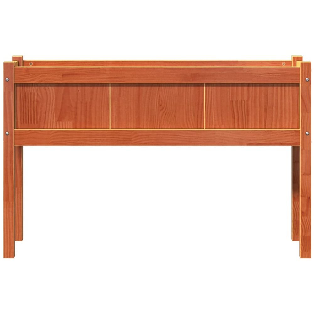 vidaXL Wax Brown Solid Pine Wood Garden Planter with Legs 70 x 110 x 31cm Image 4