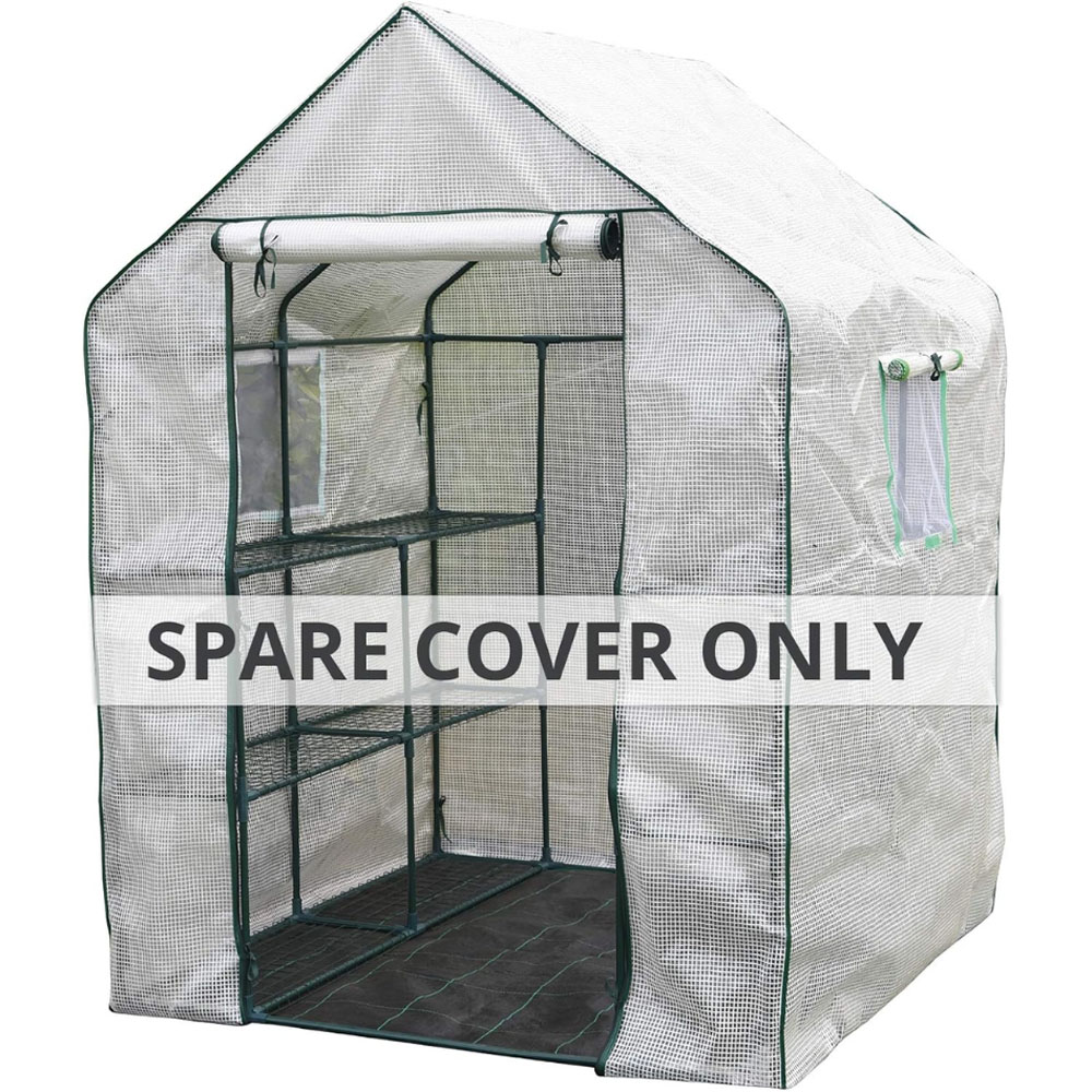 Garden Gear White PE 4.6 x 4.6ft Large Greenhouse Spare Cover Image 2