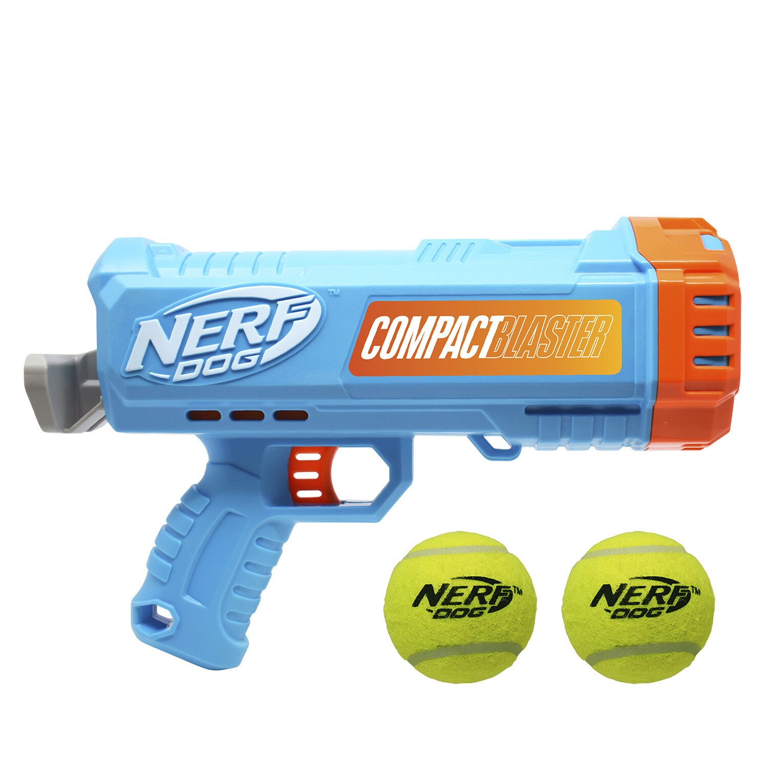 Compact Blaster and Tennis Balls - Blue Image