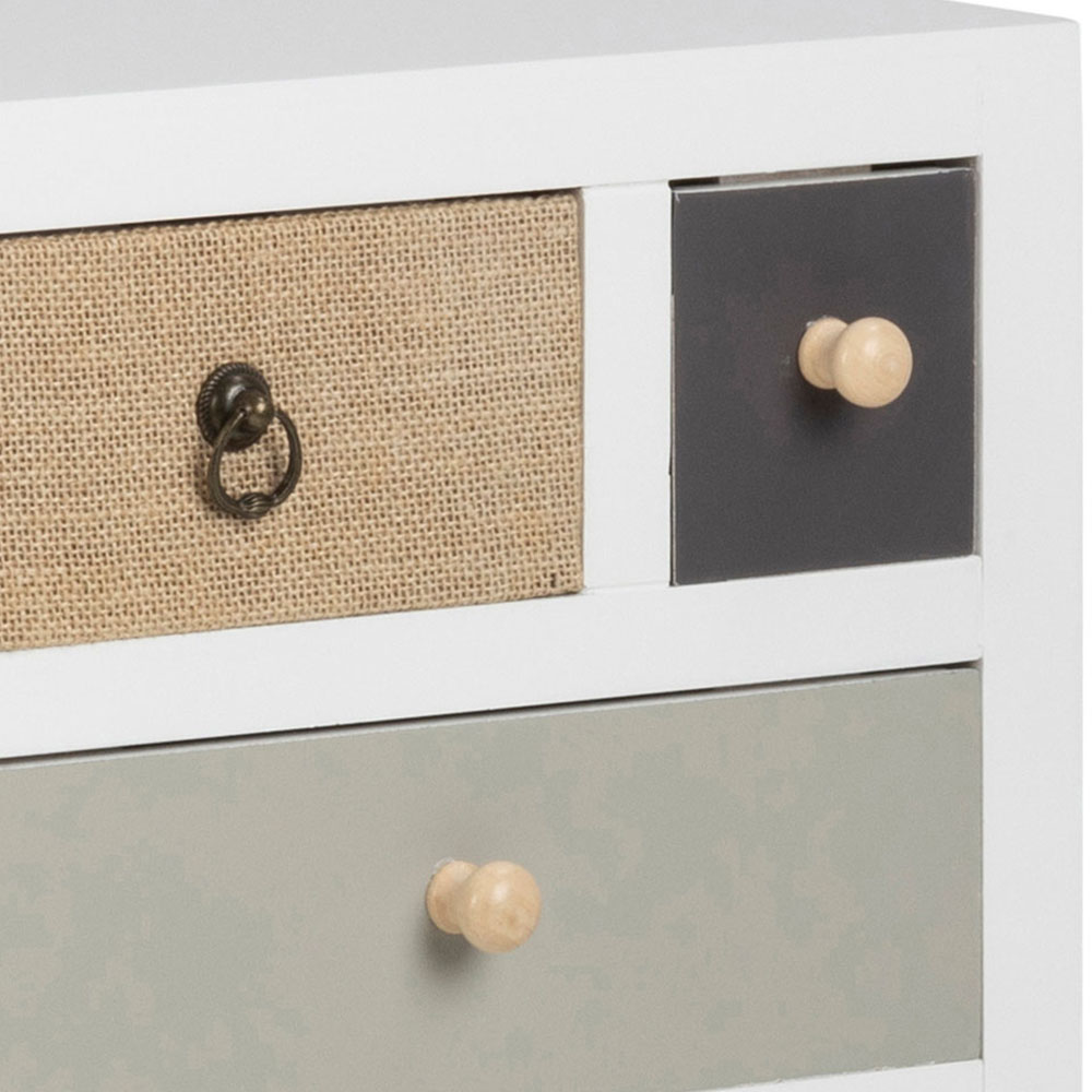 Florence Thais 11 Drawer White Chest of Drawers Image 8