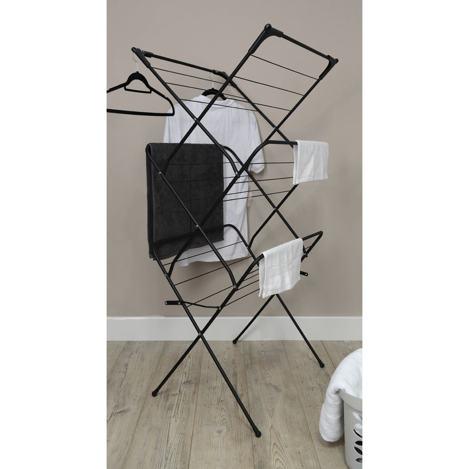 My Home Premium 3 Tier Black Airer Image 3