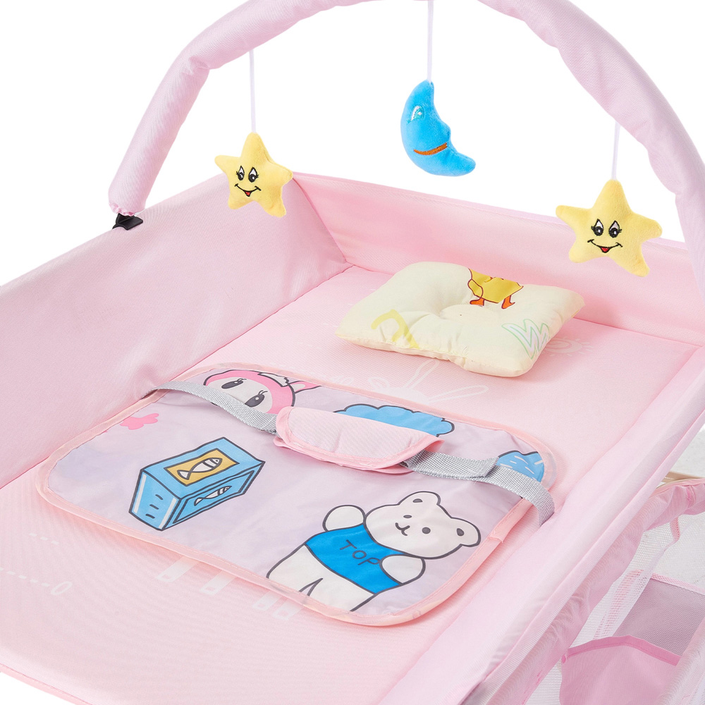 H&O Direct Newborn Diaper Changing Table with Storage Image 4