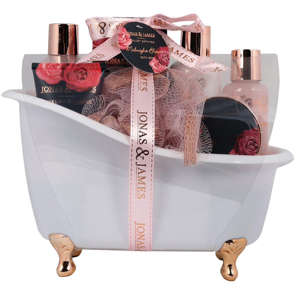 Midnight Bloom Bath Set - White Image 2