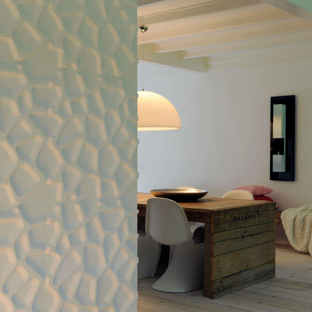 Walplus Off White Gaps 3D Wall Panel 12 Pack Image 4
