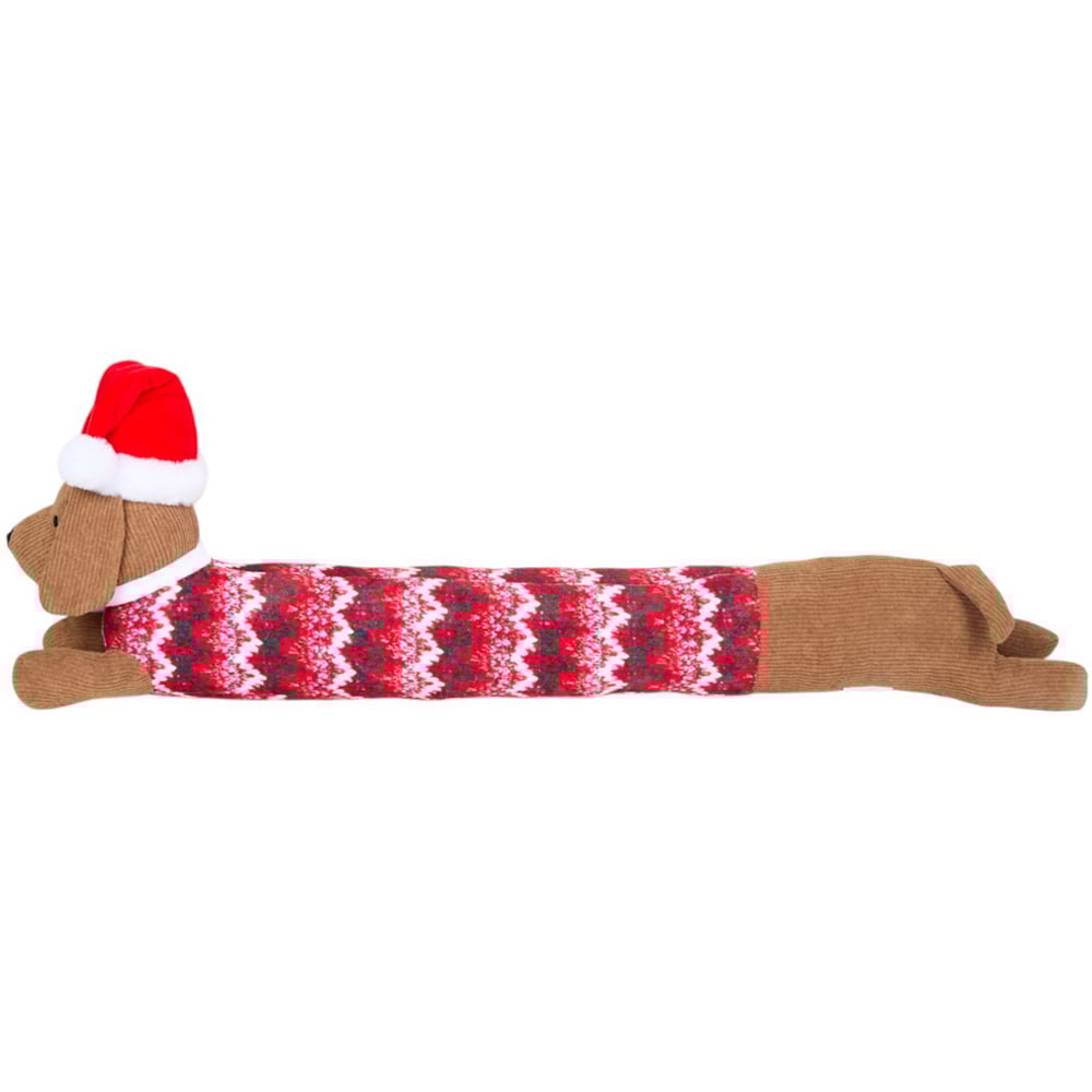 Santa's Helper Draught Excluder - Brown Image 1