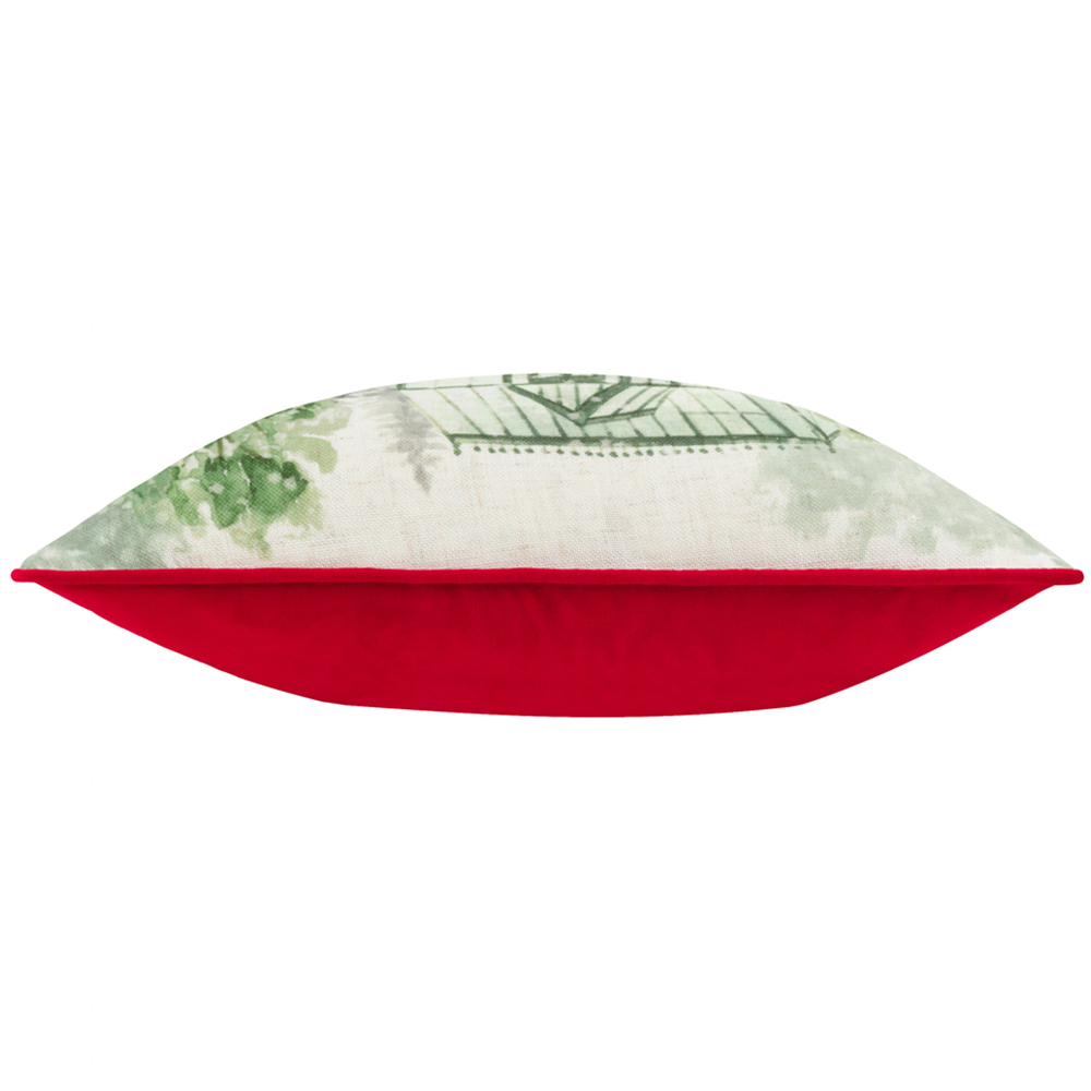 Evans Lichfield Christmas Red Winter Garden Reversible Cushion 43 x 43cm Image 4