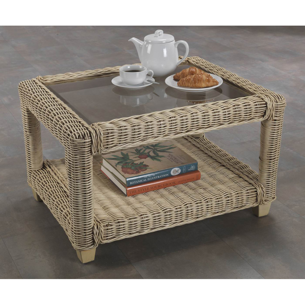Desser Burford Natural Rattan Coffee Table Image 3