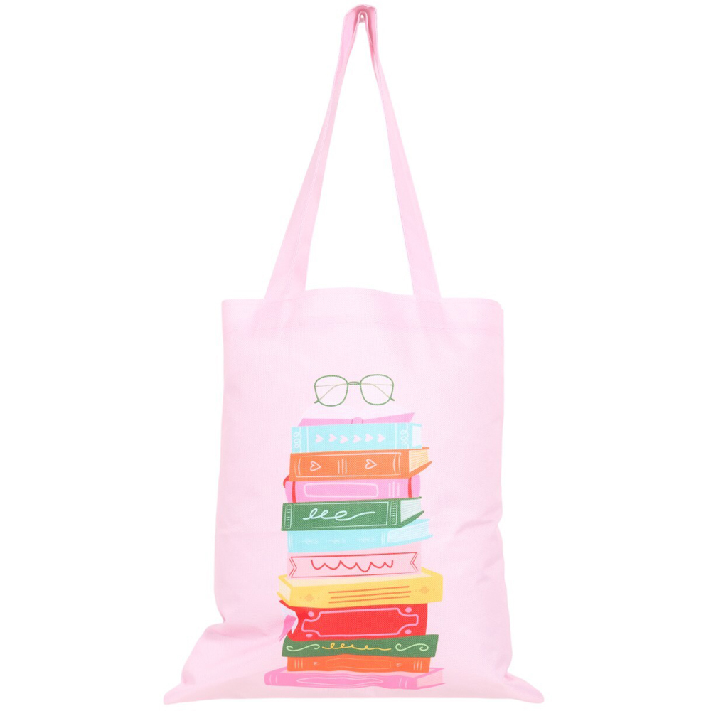 Book Tote Bag Pink Image 4