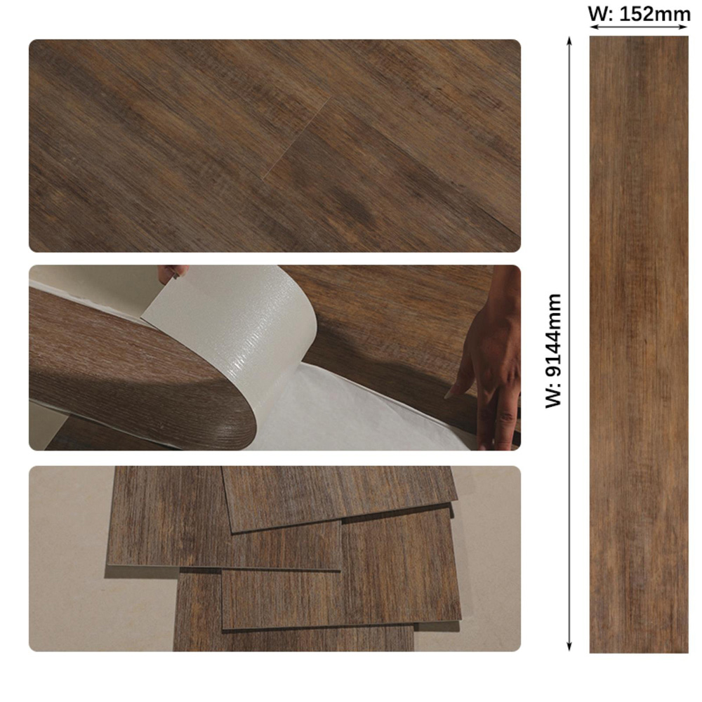 Gr8 Home Nordic Oak PVC Wood Effect Floor Planks 5sqm Image 5