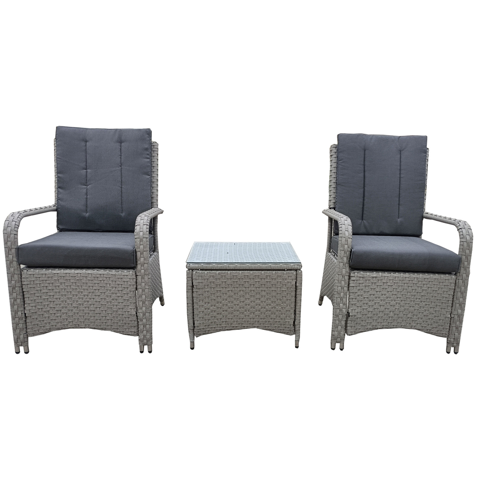 Furniture One 2 Seater Rattan Garden Lounge Set Image 2