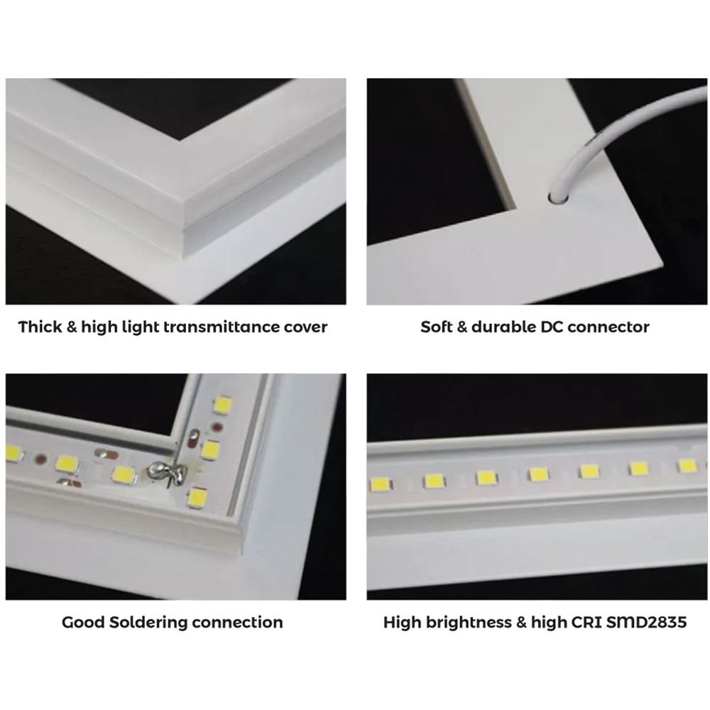 ENER-J 40W Double Square Borderline Panel Light Image 8
