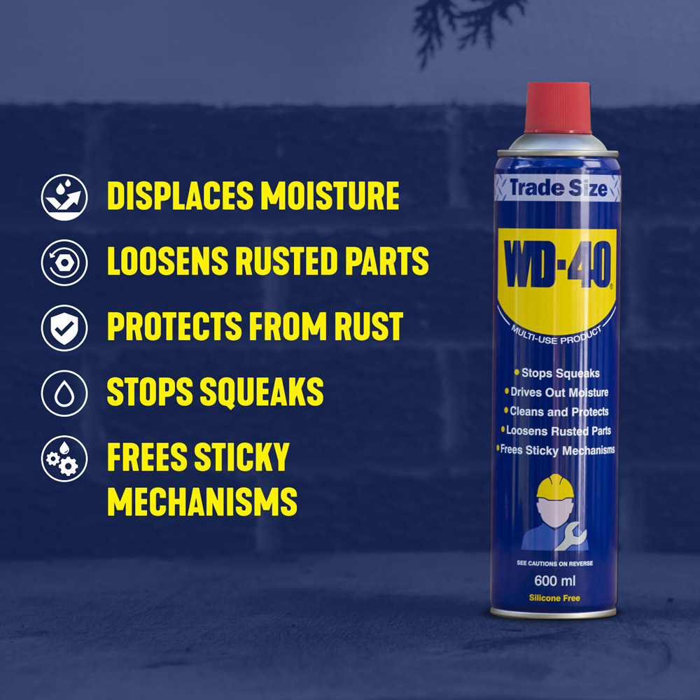 WD-40 Original Multi-Use Lubricant Spray 600ml 2 Pack Image 5