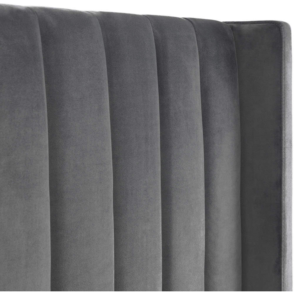 Julian Bowen Langham Super King Grey Storage Ottoman Bed Image 8