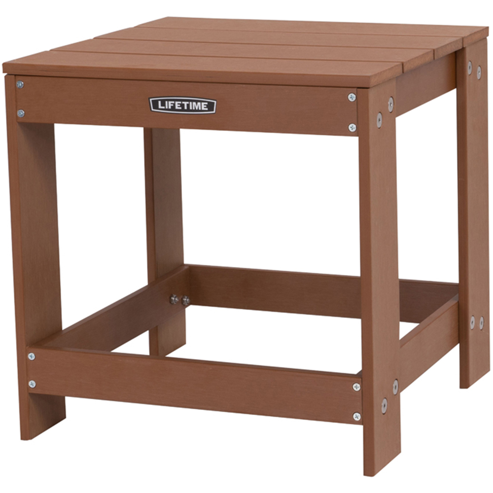 Lifetime Products Adirondack Brown Table Image 2