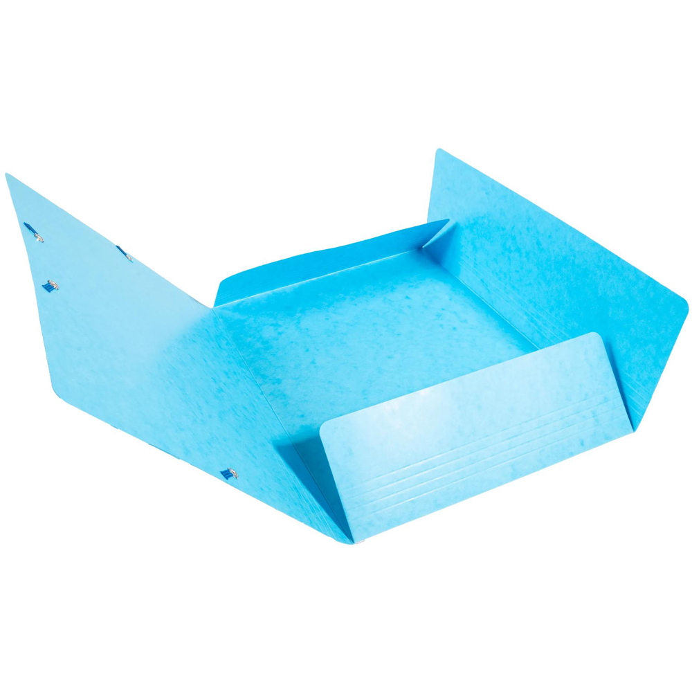 Exacompta Flap A4 Turquoise 3 Elastic Folder 25 Pack Image 3