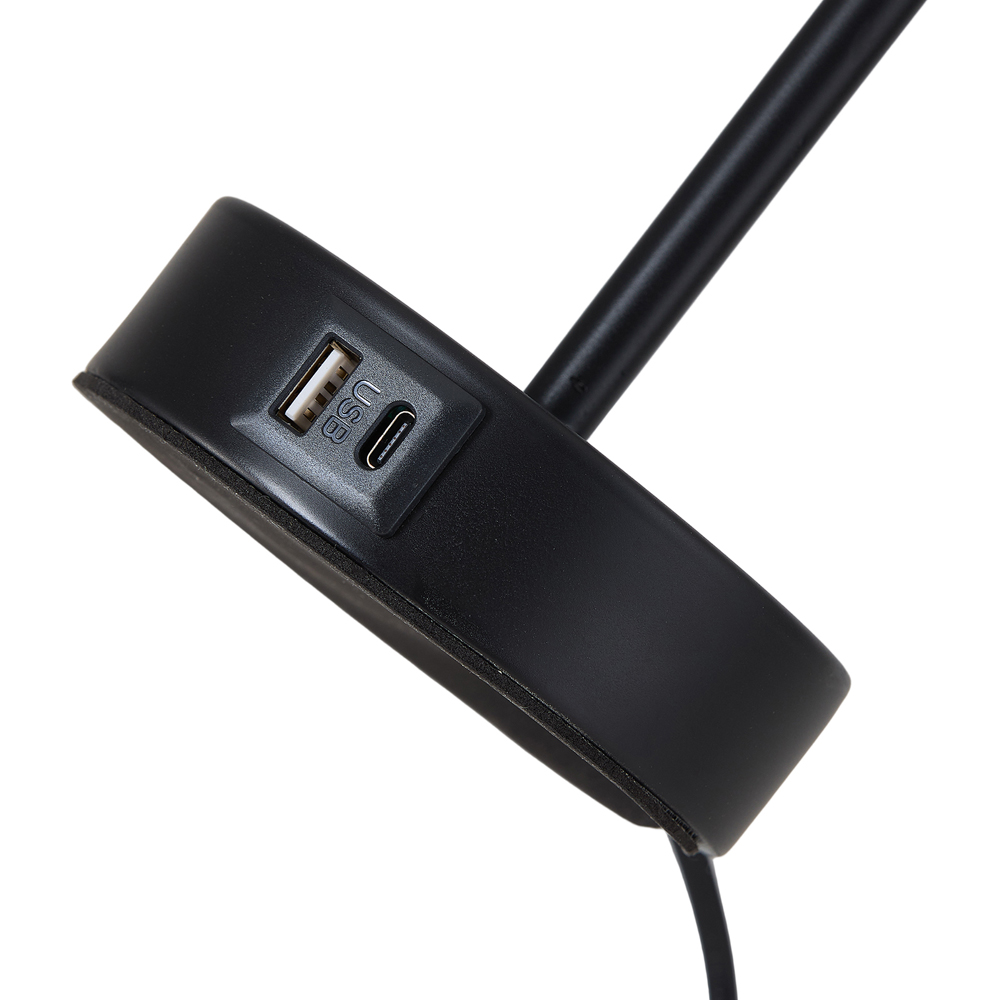 Living and Home RGB Black Frustum E27 Table Lamp with Remote Image 7