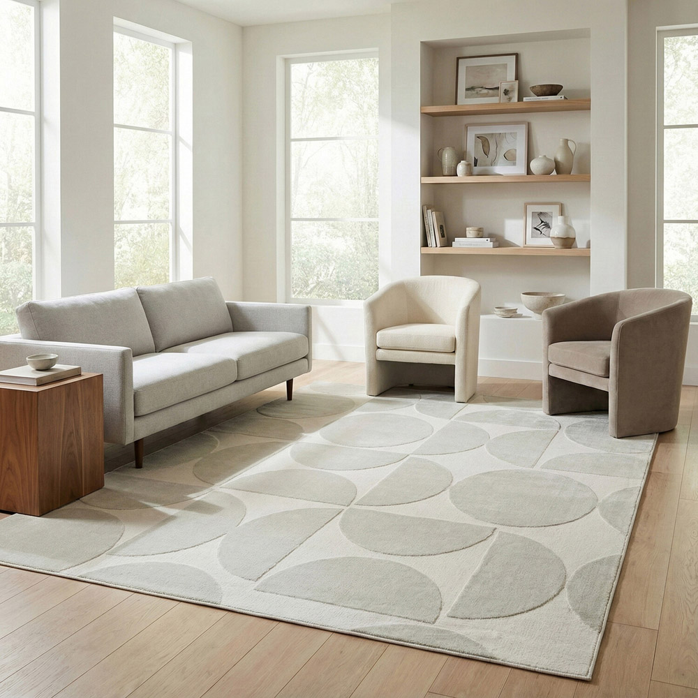 Milano Marylebone Rug Cream 170cm Image 2