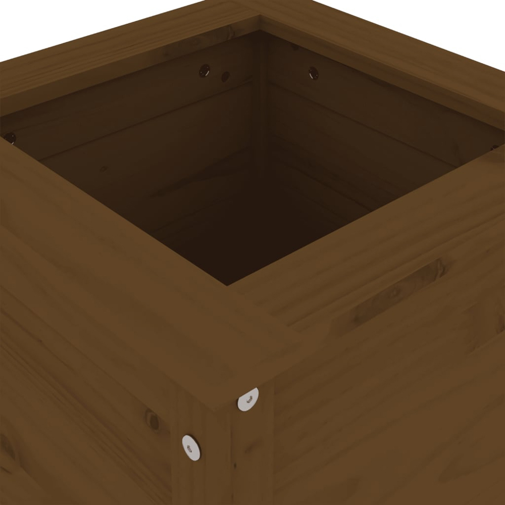 vidaXL Brown Solid Pine Wood Garden Planter 78 x 40 x 40cm Image 6