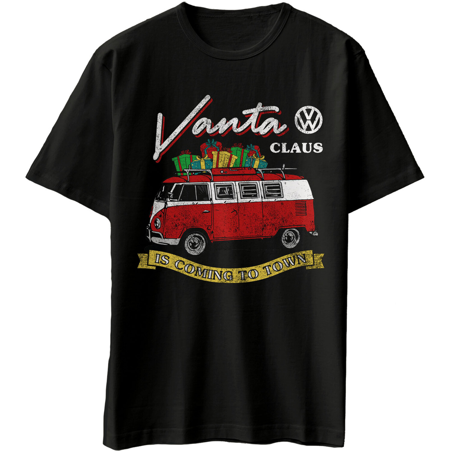 VW Christmas T-Shirt - Black / XL Image 2