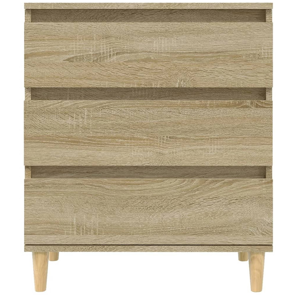 vidaXL Single Door Single Smoked Oak Sideboard Image 6