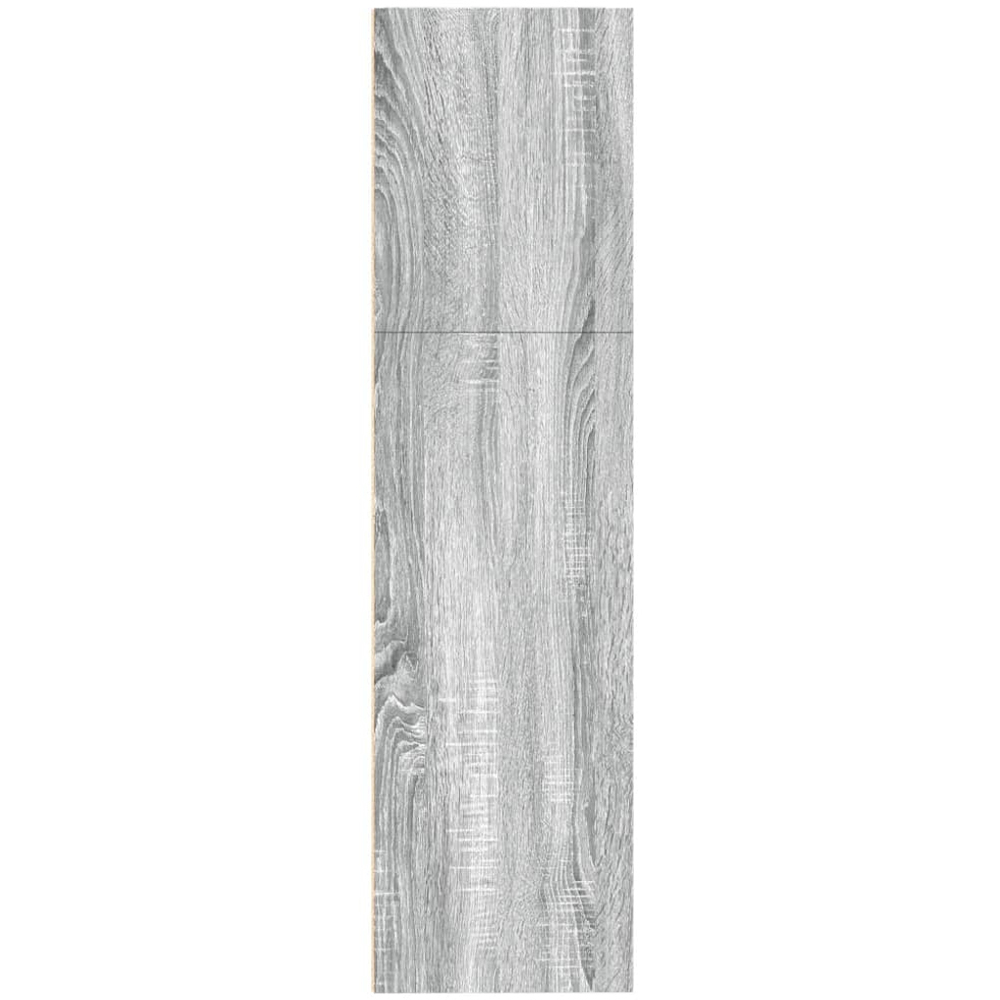 vidaXL 3 Shelf Grey Sonoma Bookcase Image 5