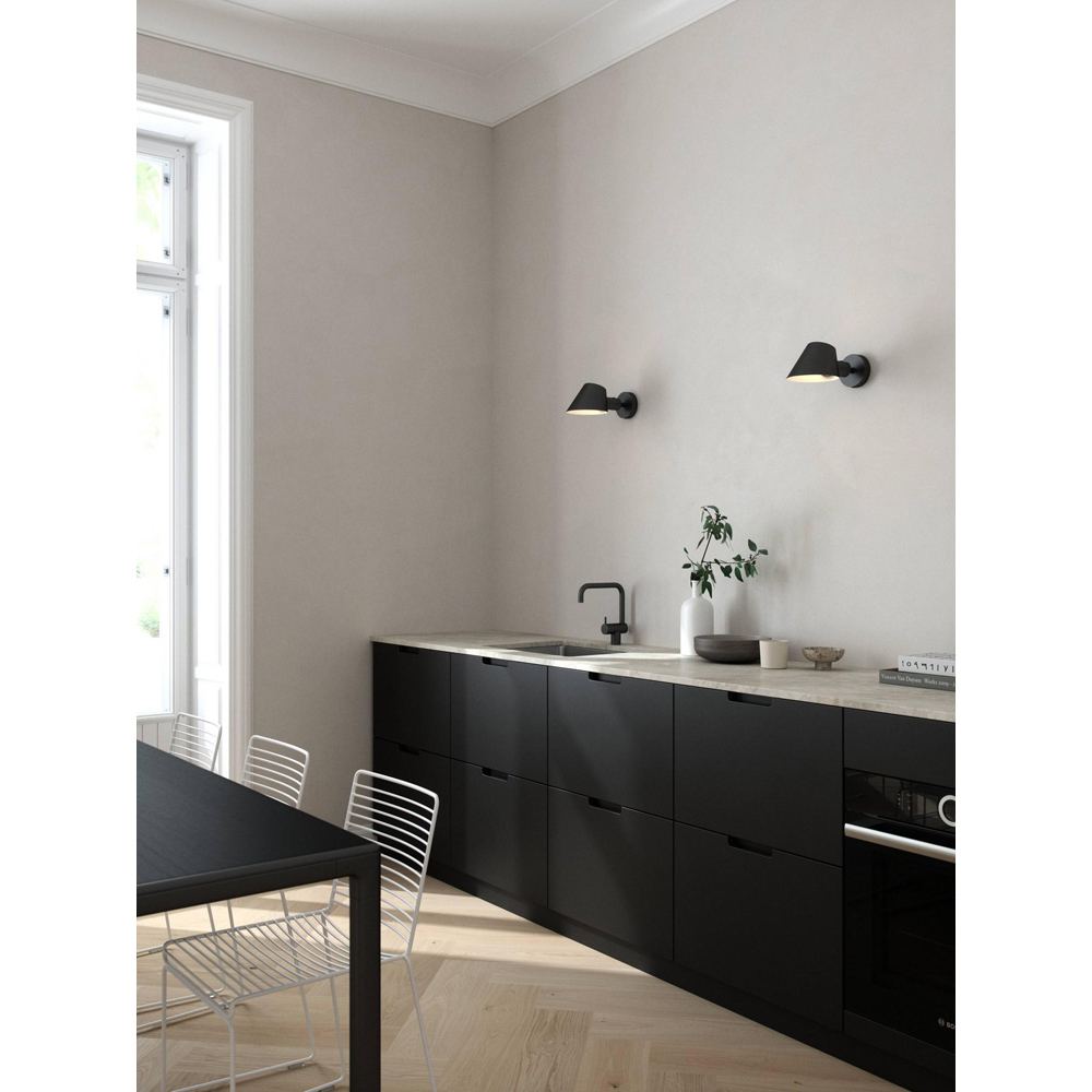 Nordlux Stay Short Black Wall Light Image 2
