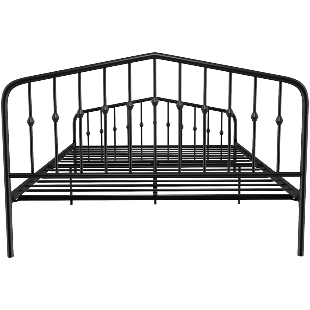 Novogratz Bushwick King Size Black Metal Bed Frame Image 4
