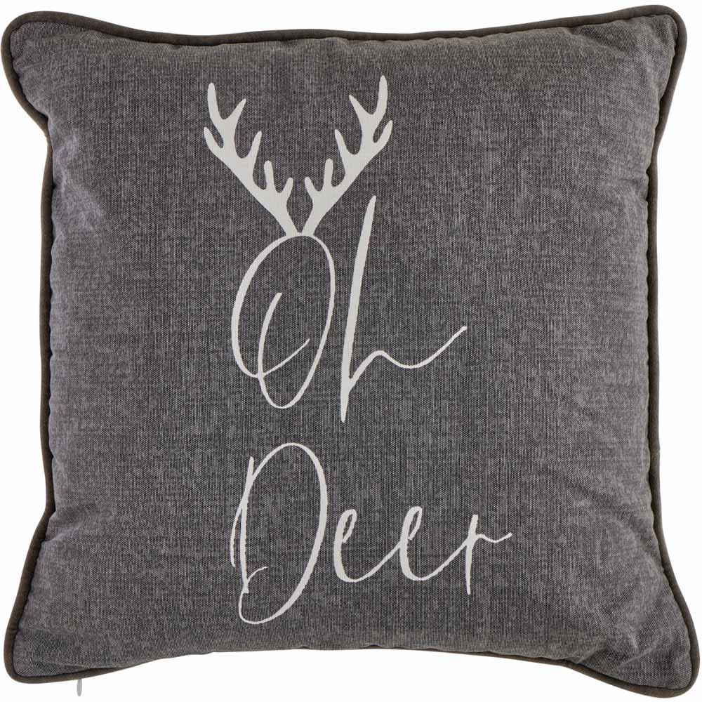 Wilko Oh Dear Cushion 43 x 43cm Image 1