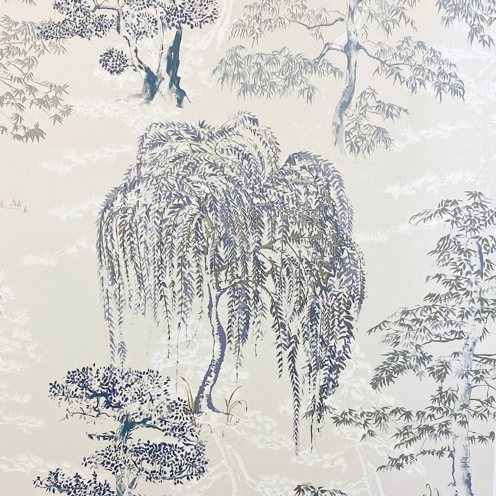 Arthouse Oriental Garden Soft Blue Wallpaper Image 1