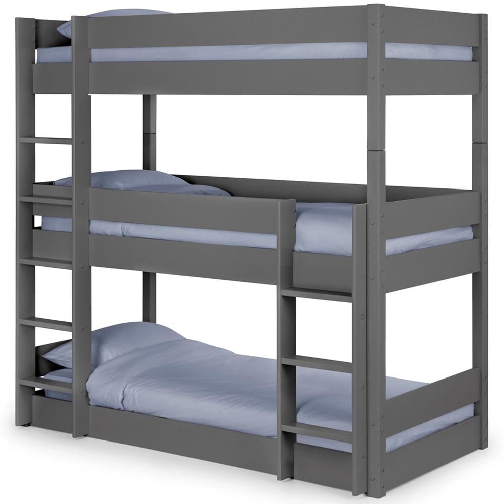 Julian Bowen Trio Anthracite Triple Sleeper Bunk Bed Image 2