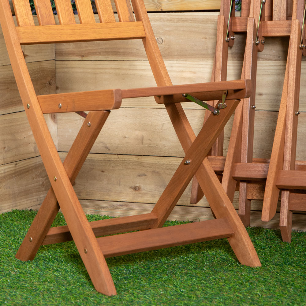 Samuel Alexander Set of 4 Wooden Folding Chair Image 8