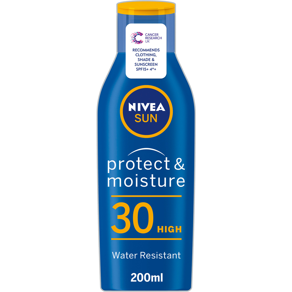 Nivea Sun Protect and Moisture Sun Lotion SPF30 200ml Image 1
