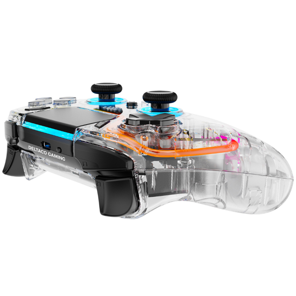 Deltaco Transparent RGB LED PlayStation 4 Bluetooth Controller Image 6