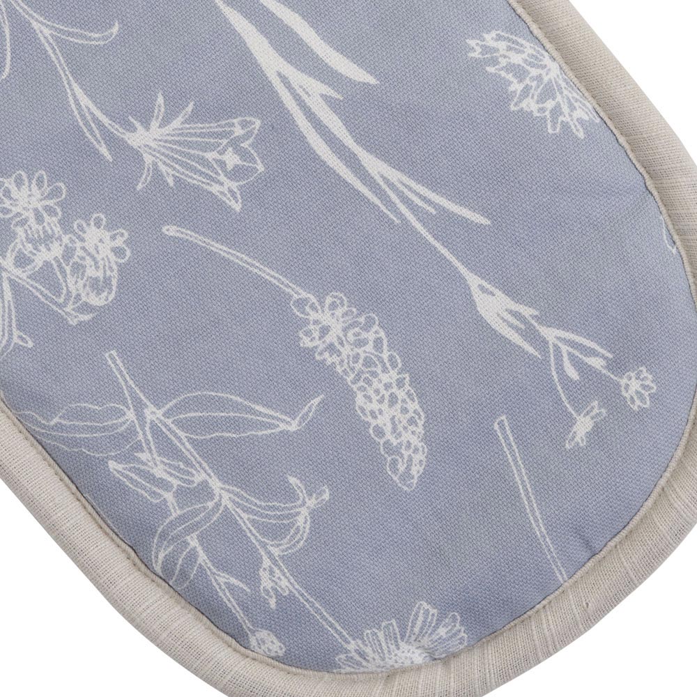 Wilko Blue Floral Double Oven Glove Image 3