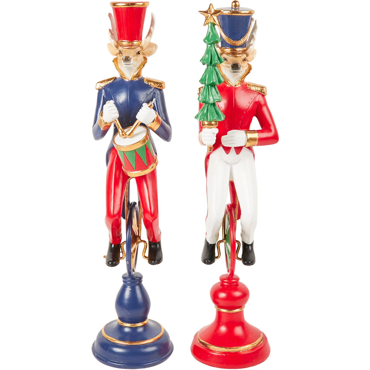 Reindeer on Unicycle Ornament Image 1