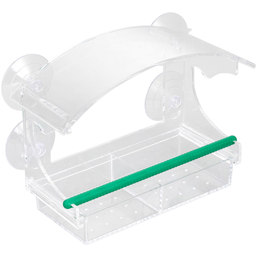 H&O Direct Clear Acrylic Window Bird Feeder Image 1
