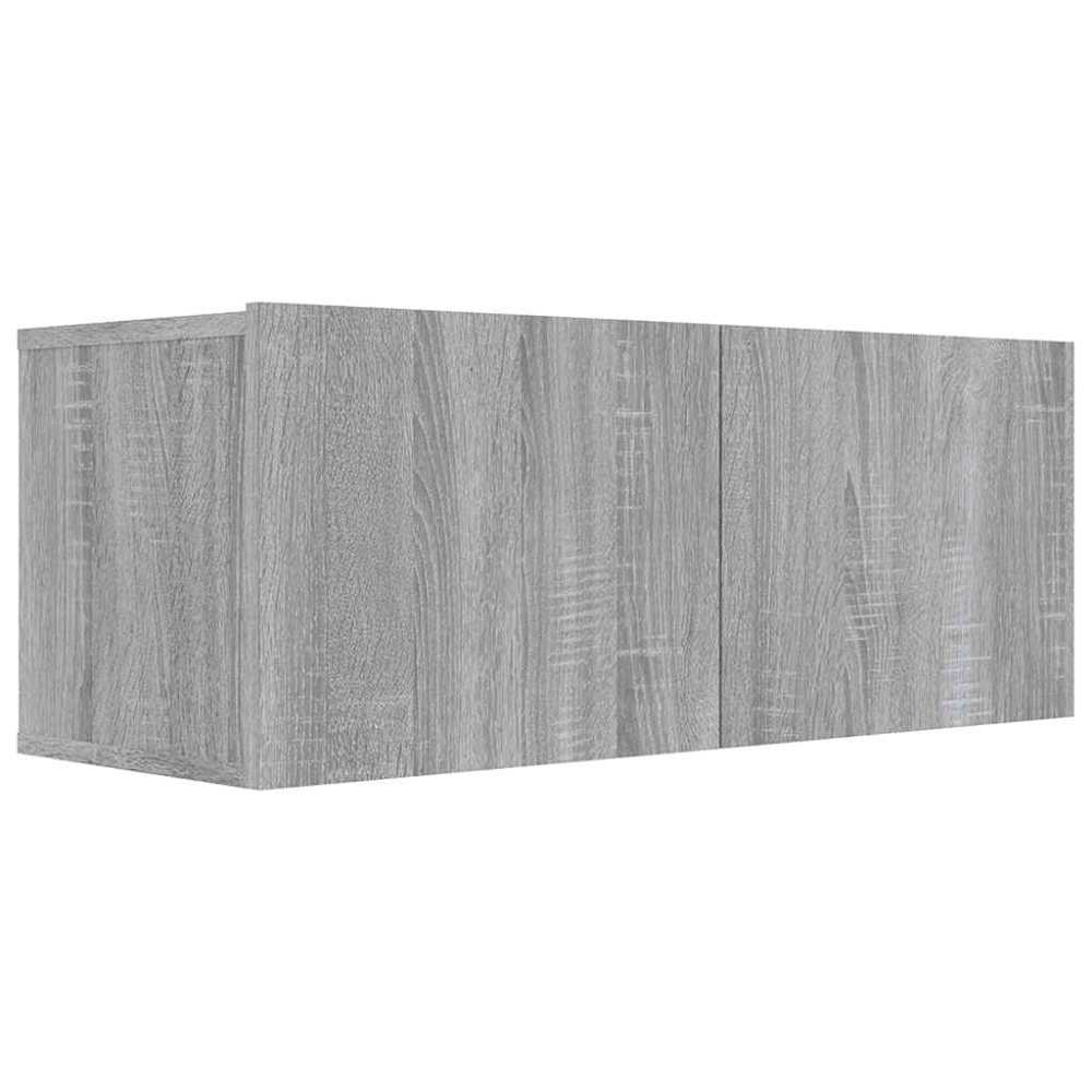 vidaXL 2 Door Grey Sonoma TV Cabinet Image 2