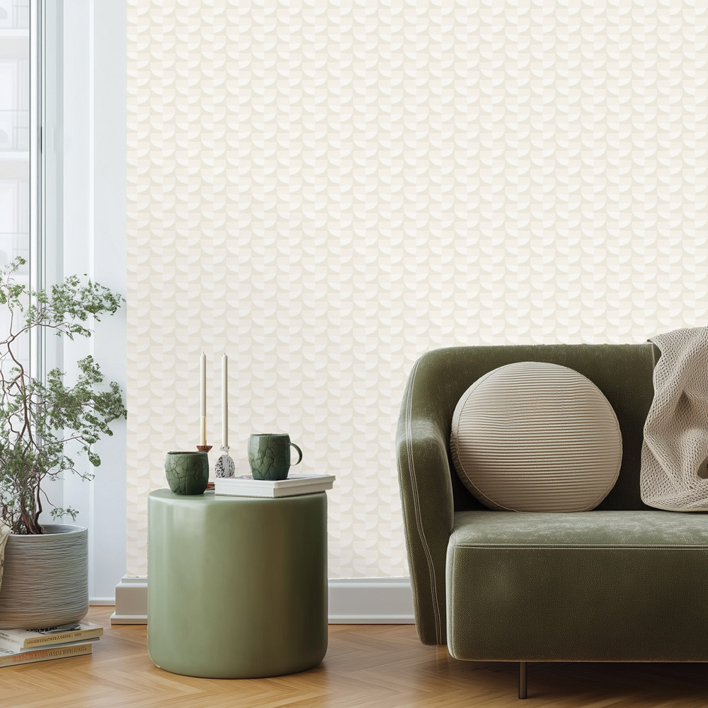 Belgravia Decor Zambaiti Parati Marrakech Quadrant Geo Cream Wallpaper Image 2
