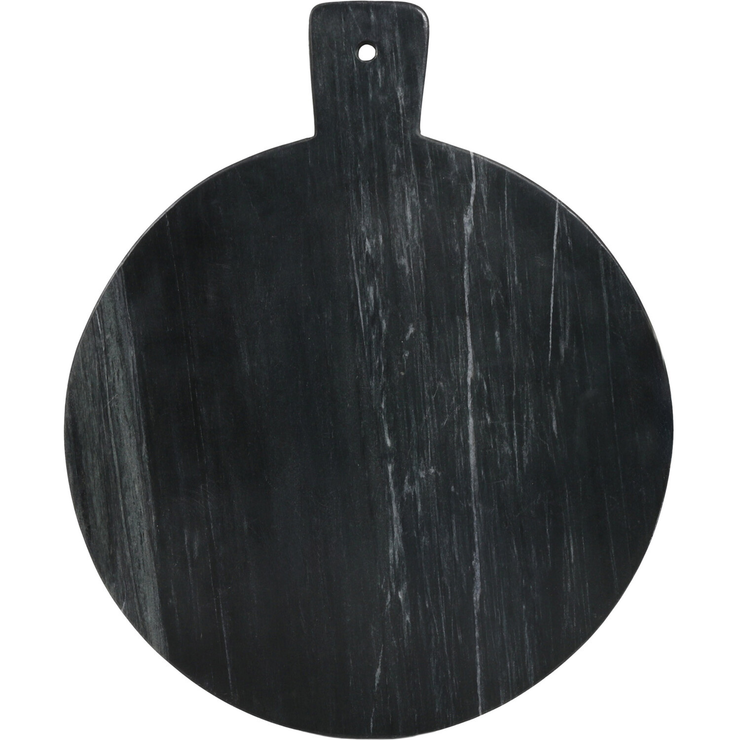 Marine Marble Round Board With Handle - Black Image 1