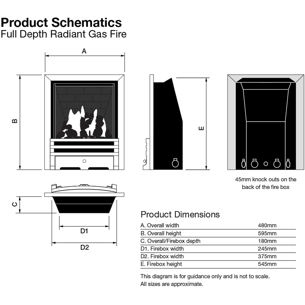 Focal Point Finsbury Chrome Fingerslide Full Depth Gas Fire Image 6