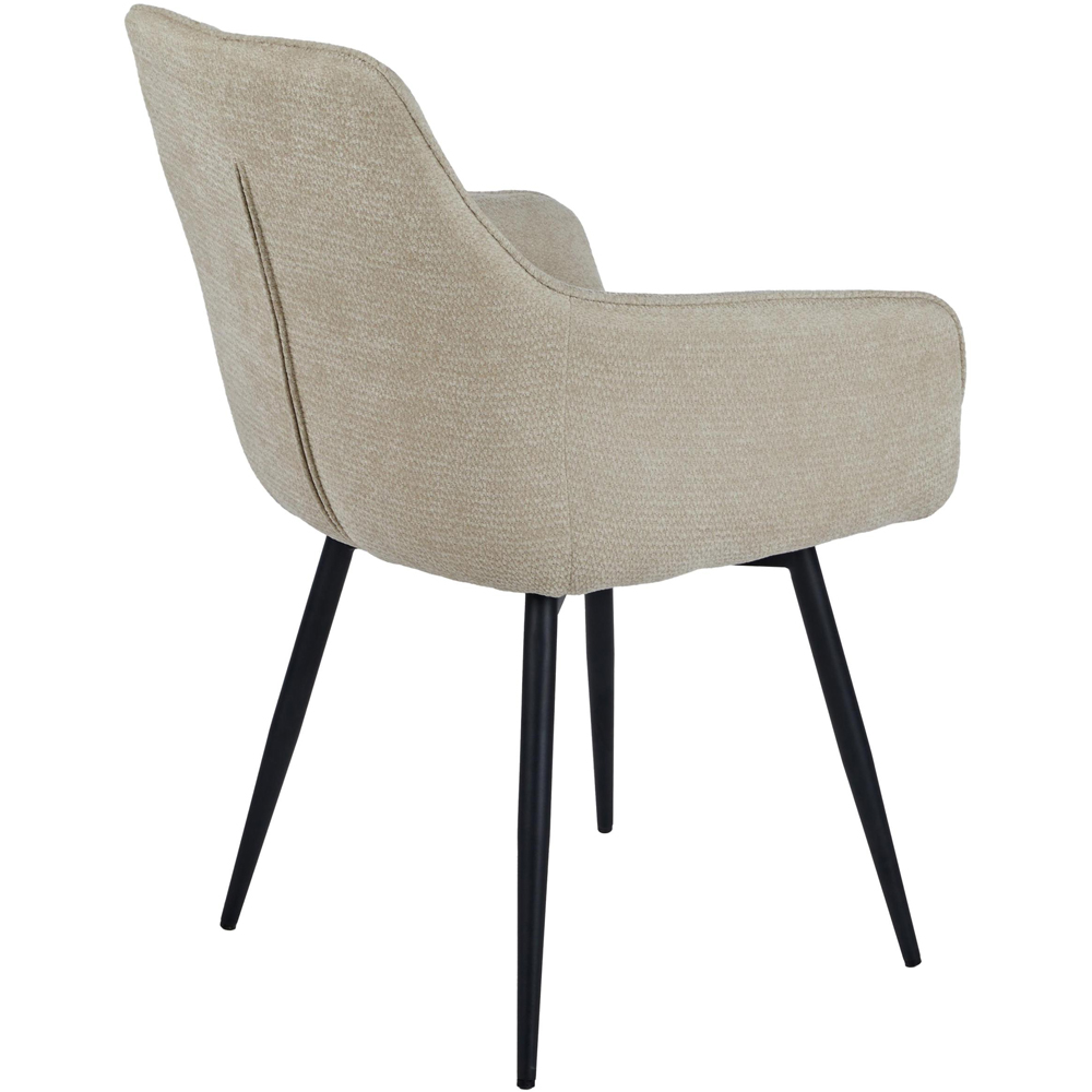 Portland Axton Beige Fabric Dining Chair Image 5