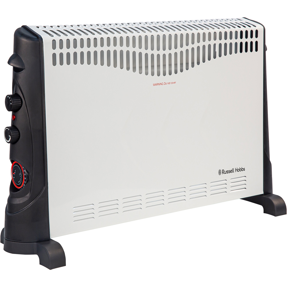 Russell Hobbs White Convection Heater with Timer 2000W Image 1