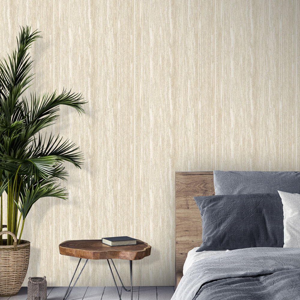 Design ID Wood Grain Beige Wallpaper Image 4